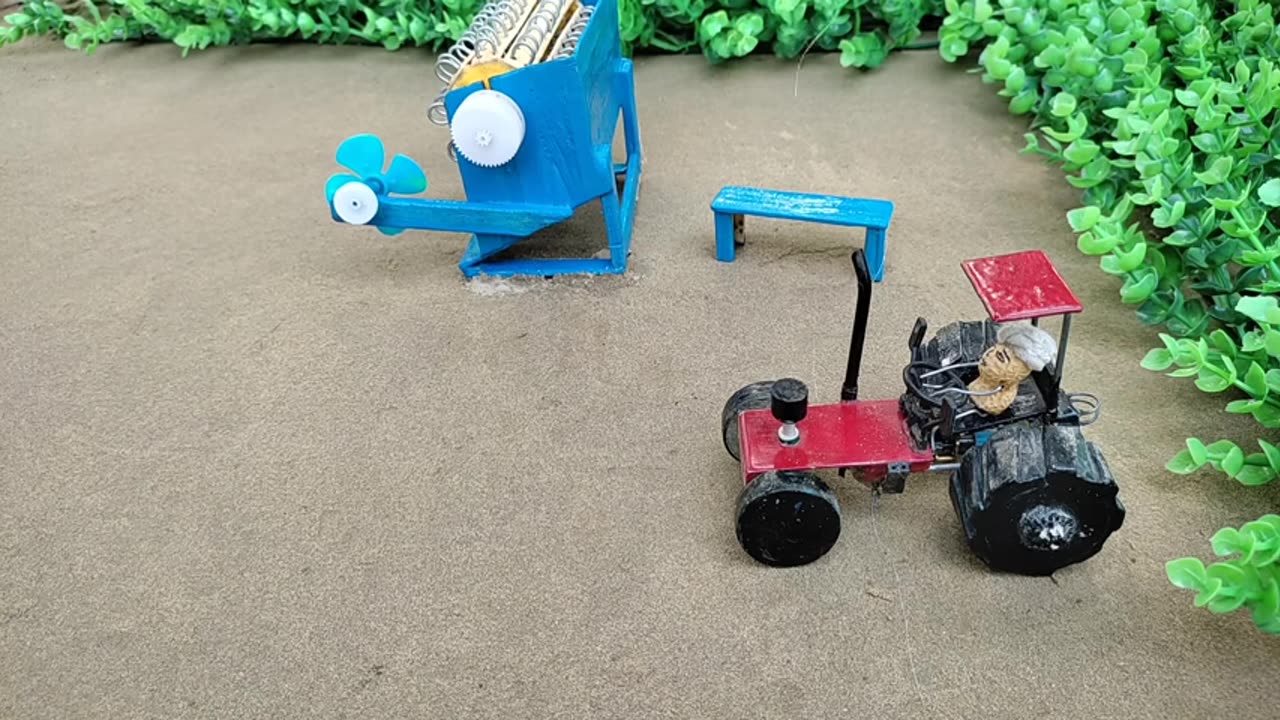 tractor mini paddy thresher machine science project | water pump |