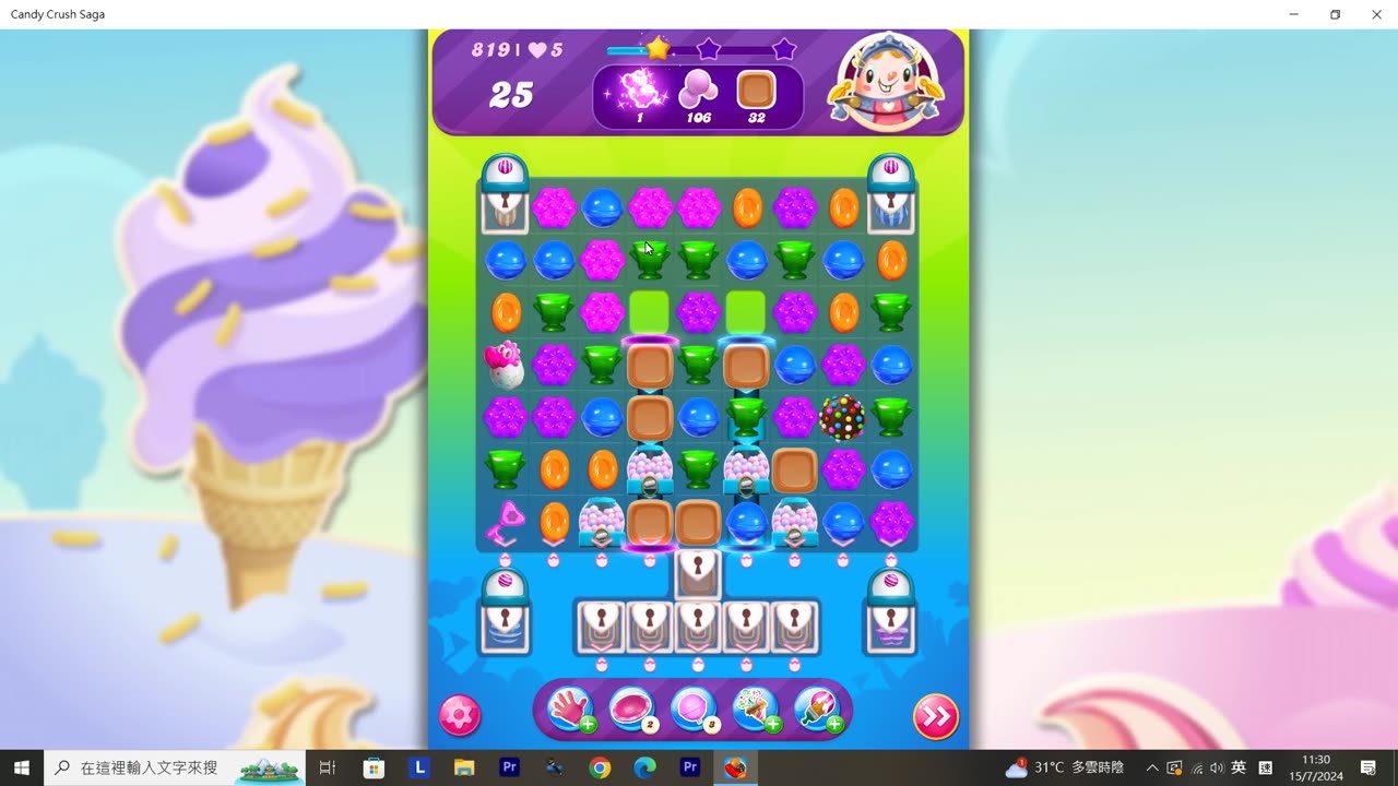 Candy Crush Saga Record (Level 819)