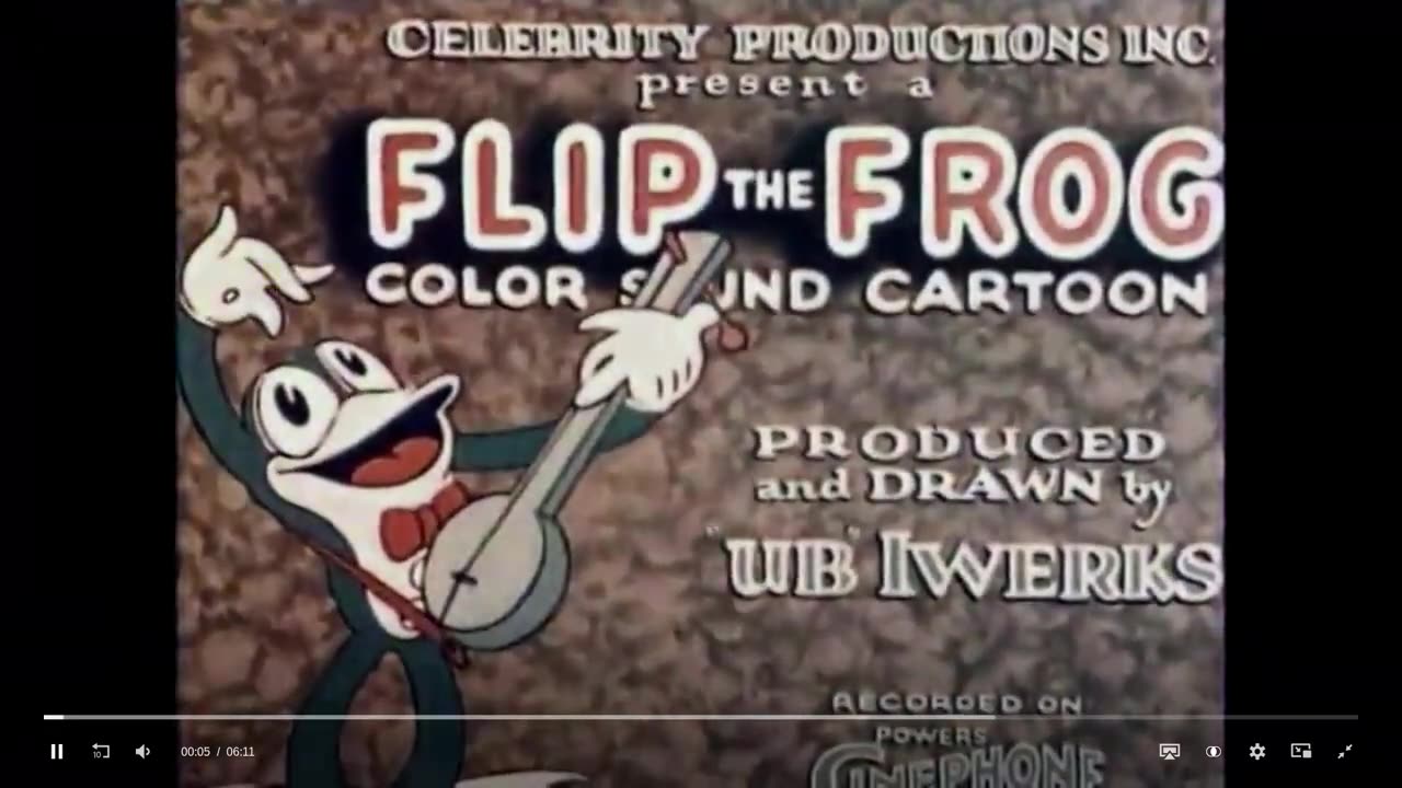 Fiddlesticks 1930 cartoon