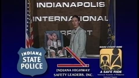 Circa 1990 - Marilyn Quayle Car Seat Spot for Indiana State Police