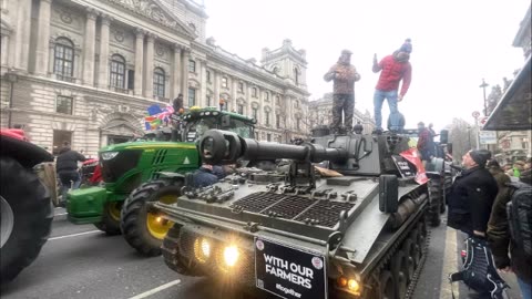 No Farmers No Food! Farms Not Factories Westminster Family Farm Tax protest, Tracy Worcester 10Feb25