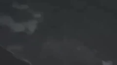 Probably the first case of a car being hit by a Russian fiber optic drone in Kramatorsk 