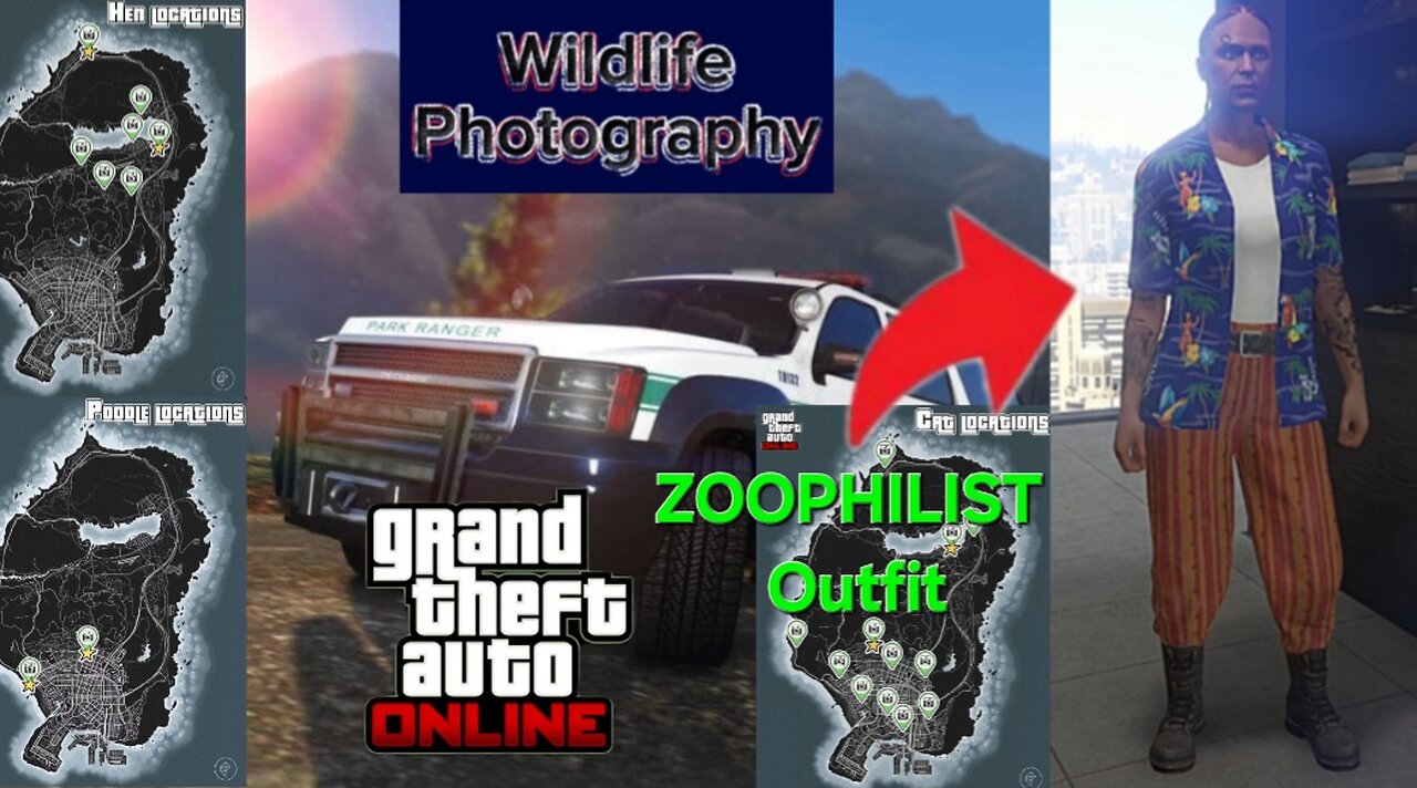 Unlock the Zoophilist Outfit!! Wildlife Photography guide in GTA Online