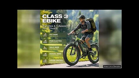 Electric Bike Peak 1500W 17.5Ah Fat Tire Ebike for Adults 35mph 70 Review