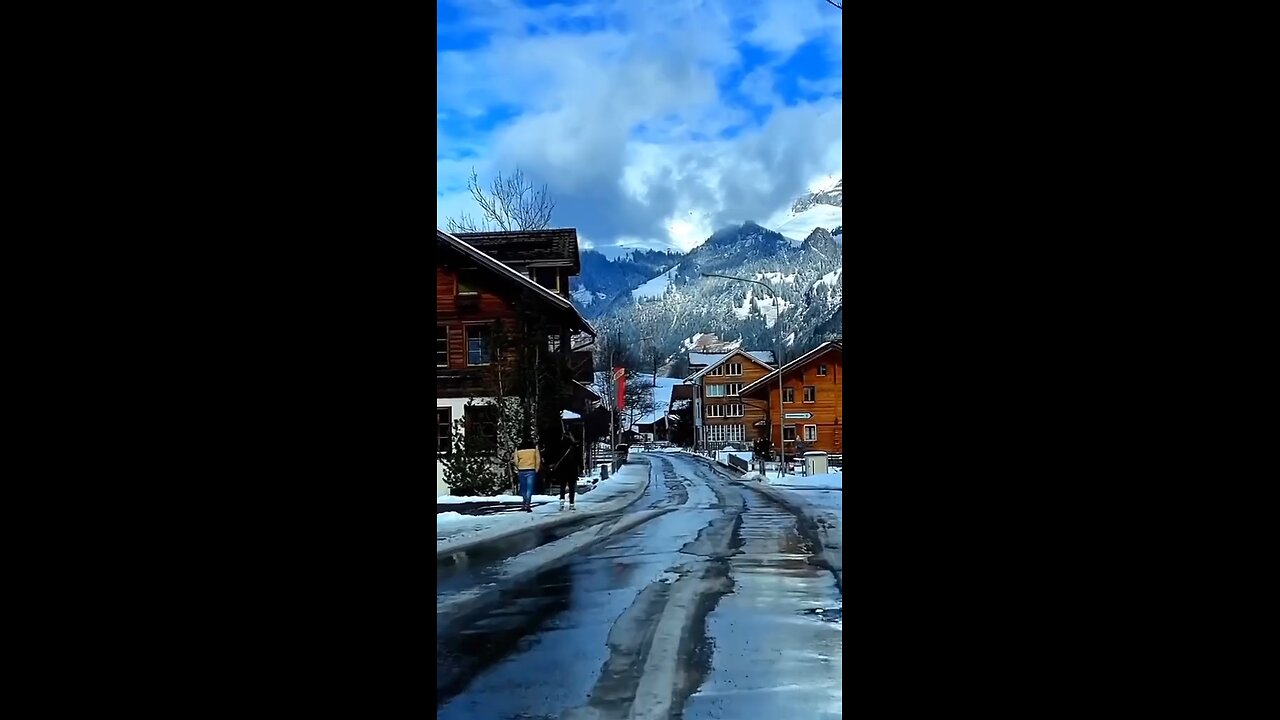 Scenic views from his car