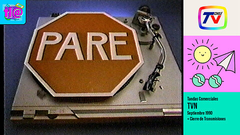Tandas Comerciales TVN (Septiembre 1990) + Cierre de Transmisiones