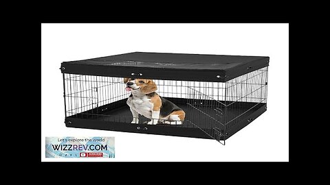 Dog Playpen 4 Panels Foldable Metal Dog Exercise Pen with Bottom Pad Review