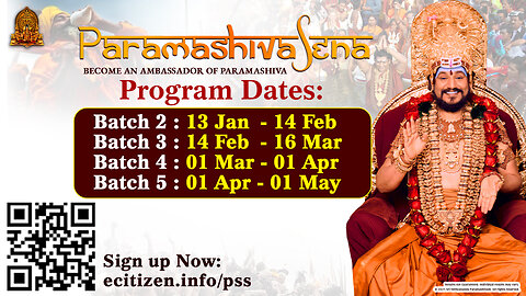 Bhagavan Sri Nithyananda Paramashivam’s Live Darshan