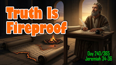 Day 240/365 - The Fire and the Scribe’s Knife 🔪🔥 #biblerecapdaily1 #jeremiah