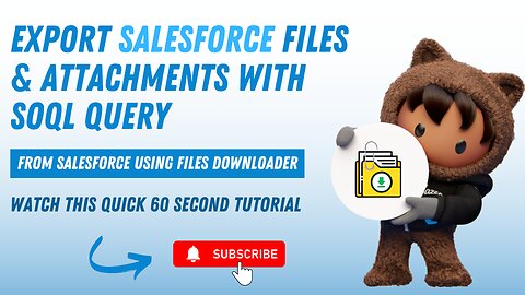 How to Export Files & Attachments in Salesforce Using SOQL Query Files downloader
