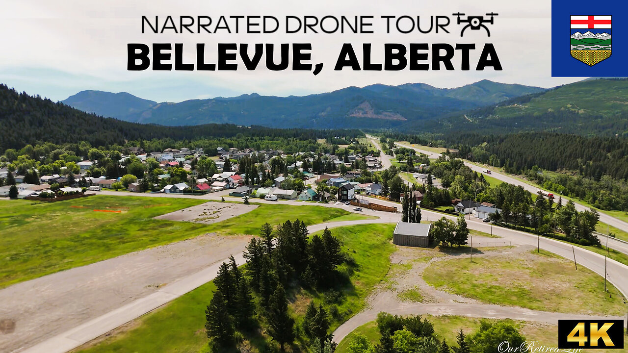 ⛏️ Bellevue, Alberta 🏔️ 4K Drone