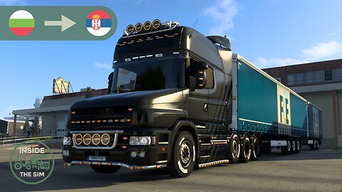 Pulling double trailer with old v8 Scania Torpedo | Wheel cam | Brutal Open Pipe Sound | ETS2