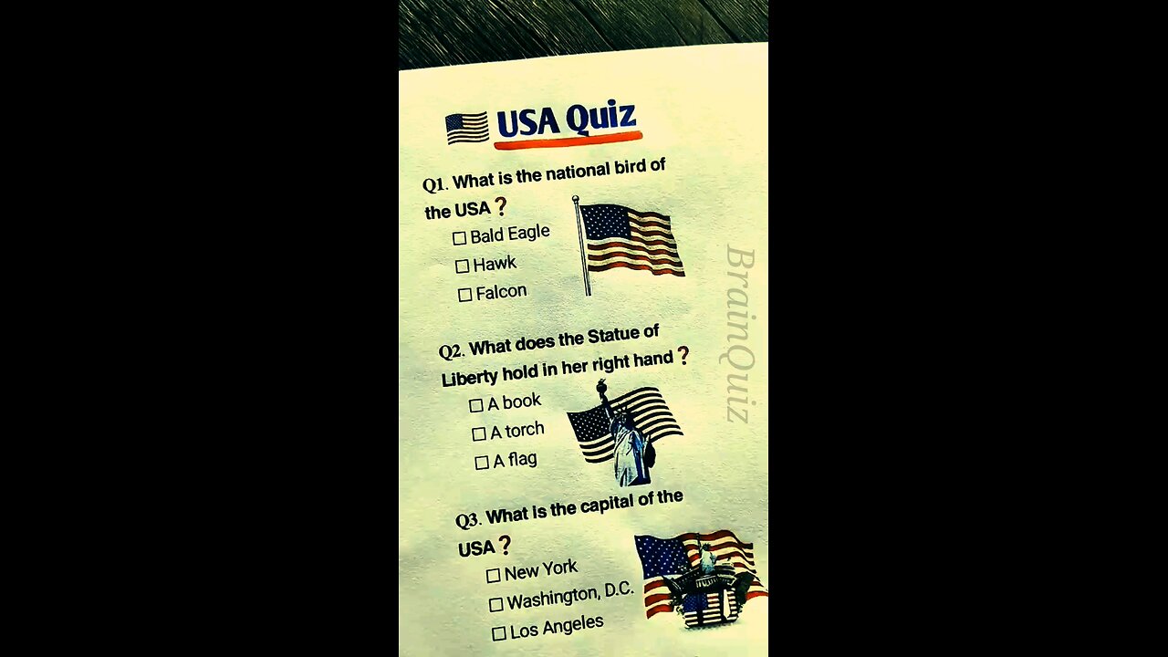 USA Quiz - Can you spot all correct options#quiztime #usaquiz #quiz #trivia #USA #quiz #triviatricks