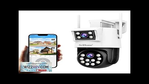 Srihome SH048 4MP 1080P WiFi Dual Lens IP Camera PTZ Cam AI Review