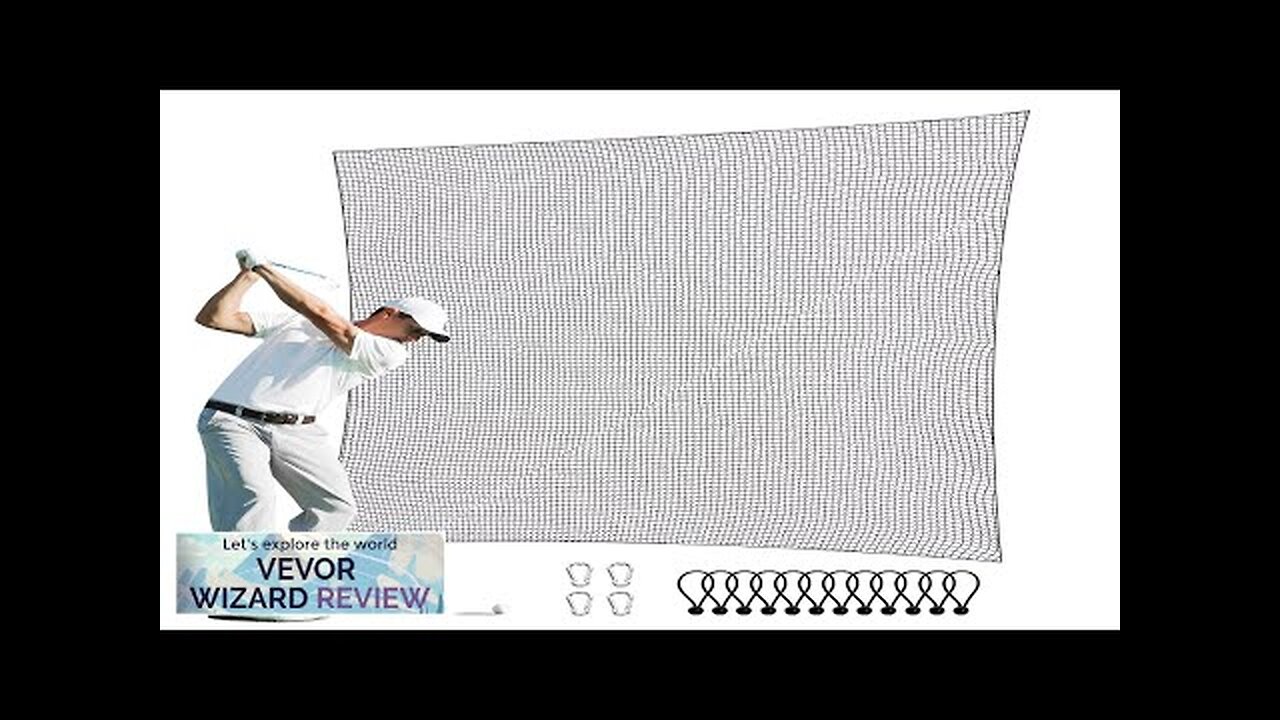 VEVOR 10x10ft Golf Practice Net Indoor Hitting Net for Baseball Hockey Soccer Review