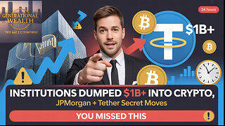 Breaking: JPMorgan & Tether Make $1B+ Crypto Moves - November 9, 2025