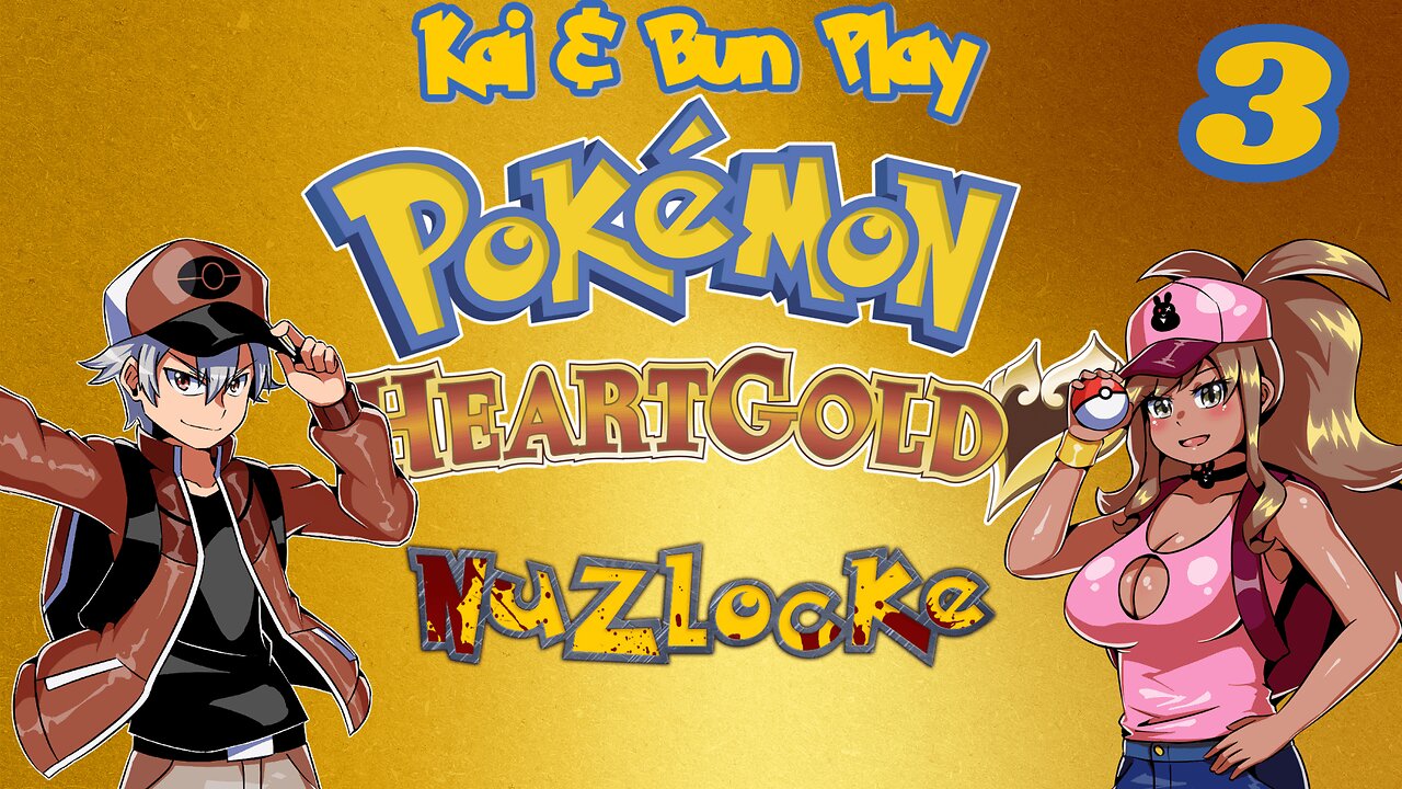 Onward to badge 2! | Kai and Bun Play Pokémon Heartgold Nuzlocke #3