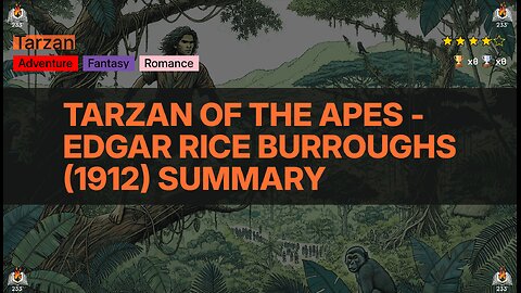 Tarzan of the Apes - Edgar Rice Burroughs (1912) Summary (Tarzan - 1)