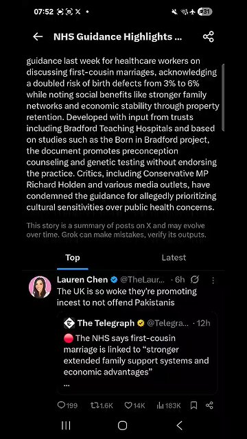 The Telegraph: NHS : first cousin marriages