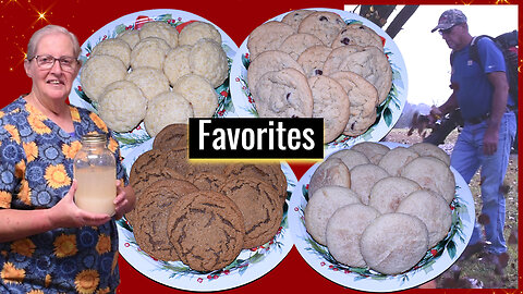 Cookie Marathon, Feeding Sourdough Starter, Blowing Leaves and Inspirational Thought