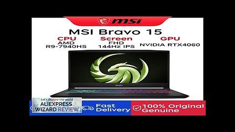 2024 MSI Bravo 15 Gaming Laptop 15.6 Inch FHD 144Hz IPS Screen Review