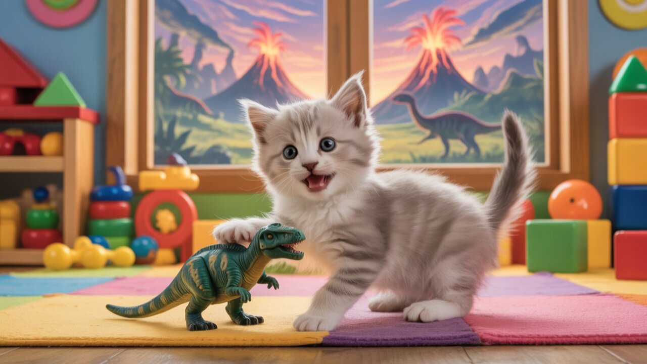 Kitten love dianosore