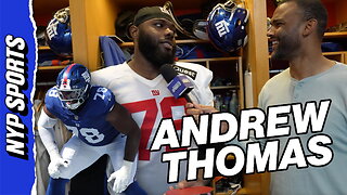 Andrew Thomas is "excited" & "confident" after first game without a rep count
