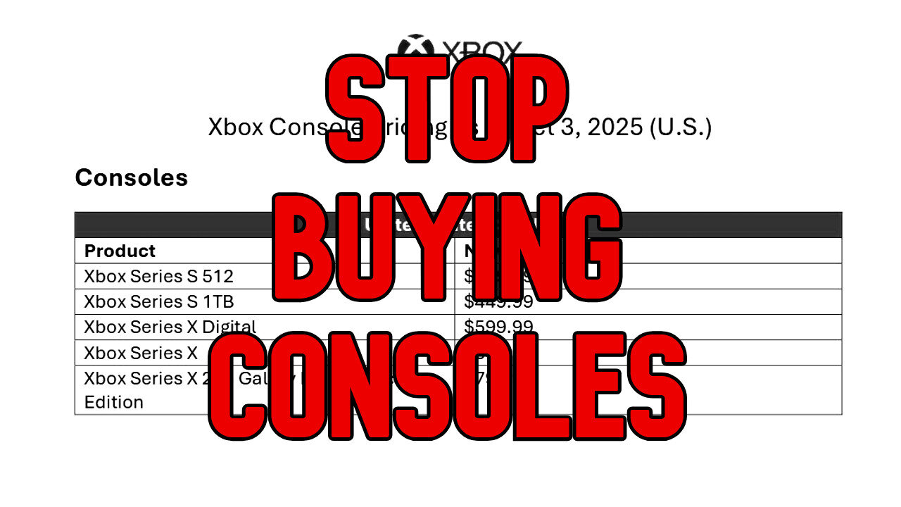 Stop Buying Consoles