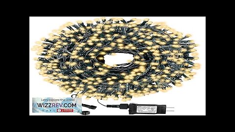 Decute 300LED Christmas String Lights Outdoor Waterproof 105FT UL Certified with End-to-End Review