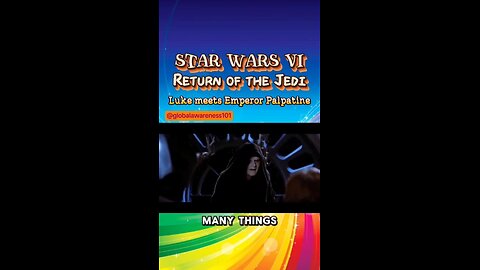 Scene from Star Wars VI: Return of the Jedi. When Luke meets Emperor Palpatine.
