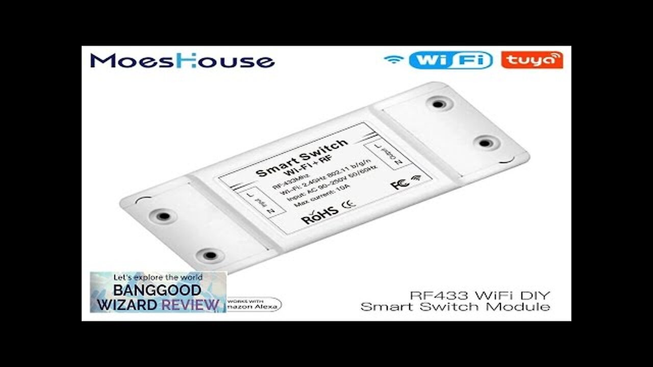 Mouehouse RF433 + WiFi DIY Smart Switch Module RF433 Remote Control Review