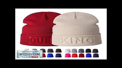 Winter Hat King Queen Beanies Fashion Hip Hop Couples Cap Casual Solid Review