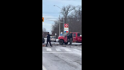 Police take down man armed with an axe