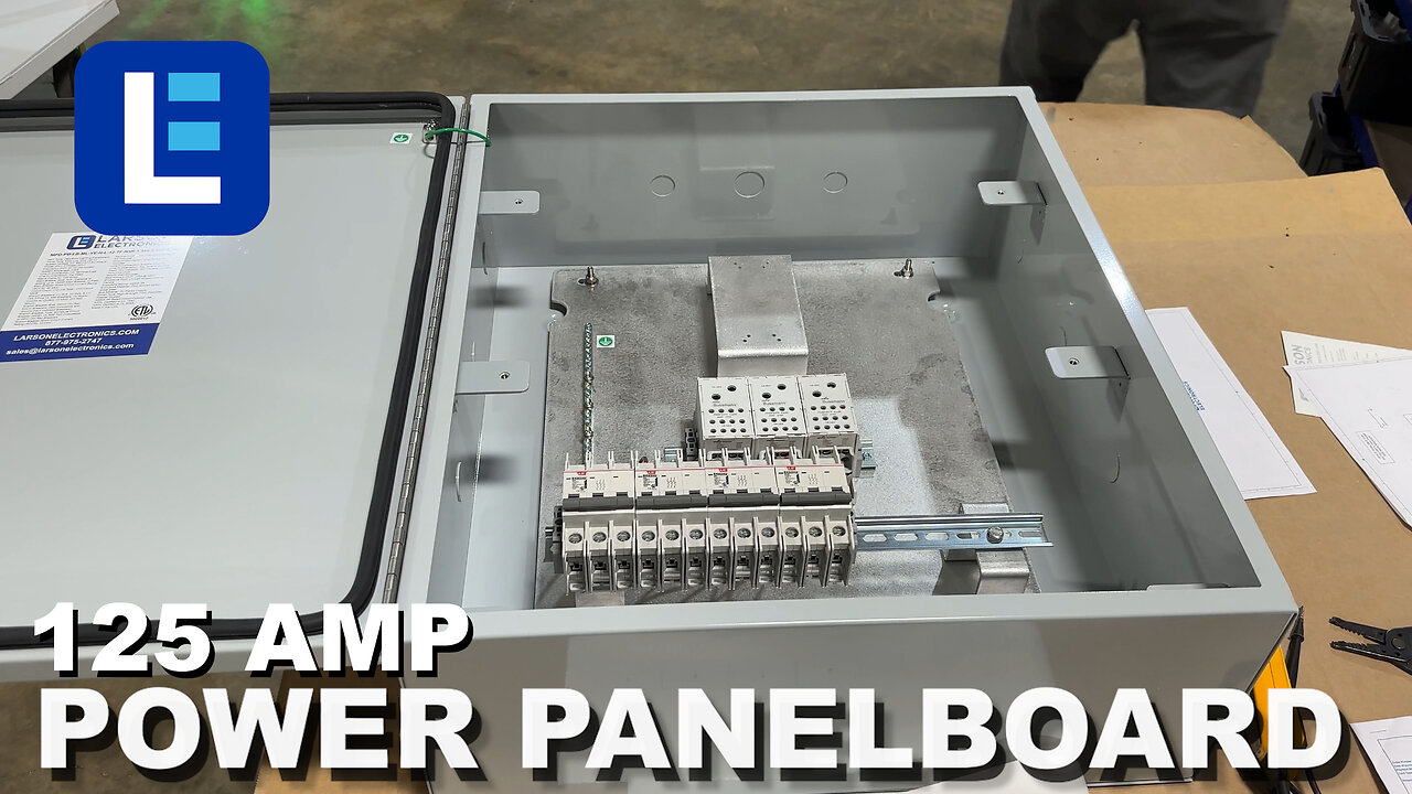 125A Power Panelboard, 3PH MLO Panel, 12 Circuit, 480Y/277 - Larson Electronics