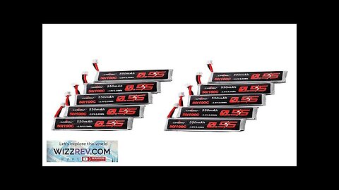 10Pcs URUAV 3.8V 550mAh 50/100C 1S HV 4.35V PH2.0 Lipo Battery Review