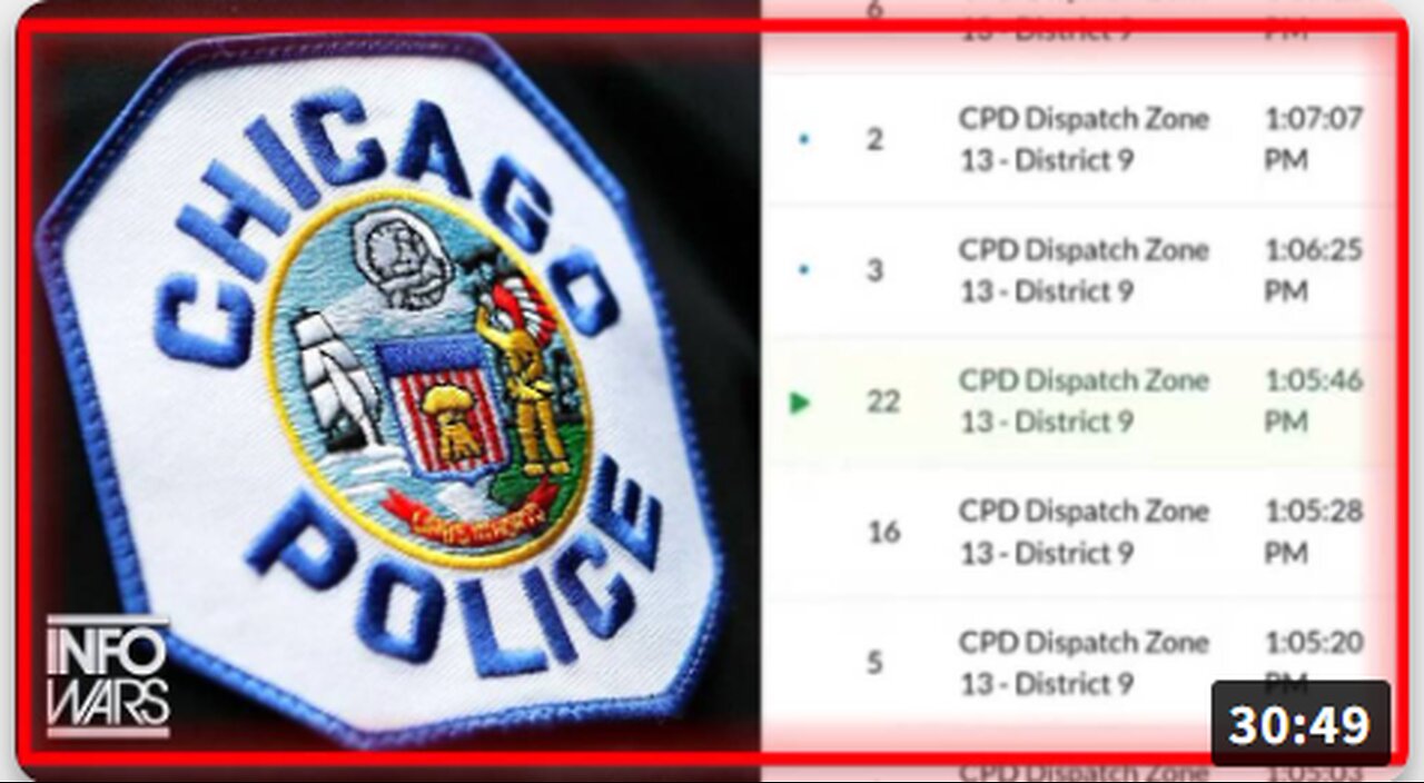 Civil War Alert! Radio Transmissions Prove Democrat-Controlled Chicago PD Was Ordered to STAND DOWN During Violent Ambush on Federal Agents!