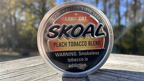 Skoal Peach Long Cut Dip Review