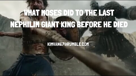 What Moses Did to the LAST Nephilim GIANT KING Before He Died.