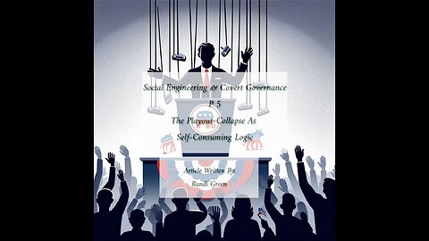 Social Engineering & Covert Governance P 5 Collaps As Self-Consuming Logic