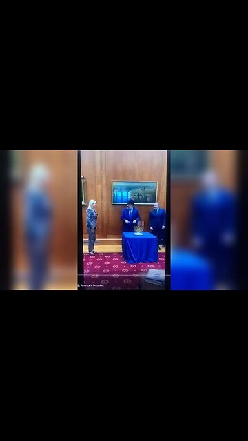 Pam Bondi lights Menorah at White House America is hijacked by traitors