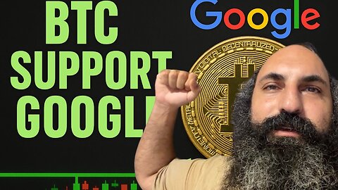 BITCOIN HOLDING SUPPORT & WATCH IF YOU HOLD GOOGLE STOCK