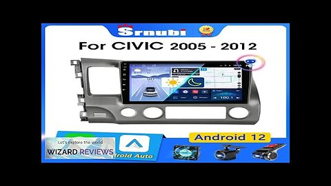 Srnubi 10" Android 12 Carplay Car Stereo Radio for Honda Civic 8 Review