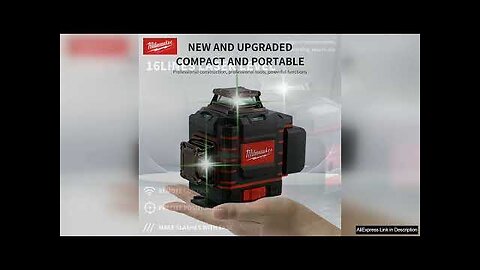 Milwaukee 4 Sides*360 Degree Vertical 4.2V Milwaukee 3-4D Laser Level Green Beam Review