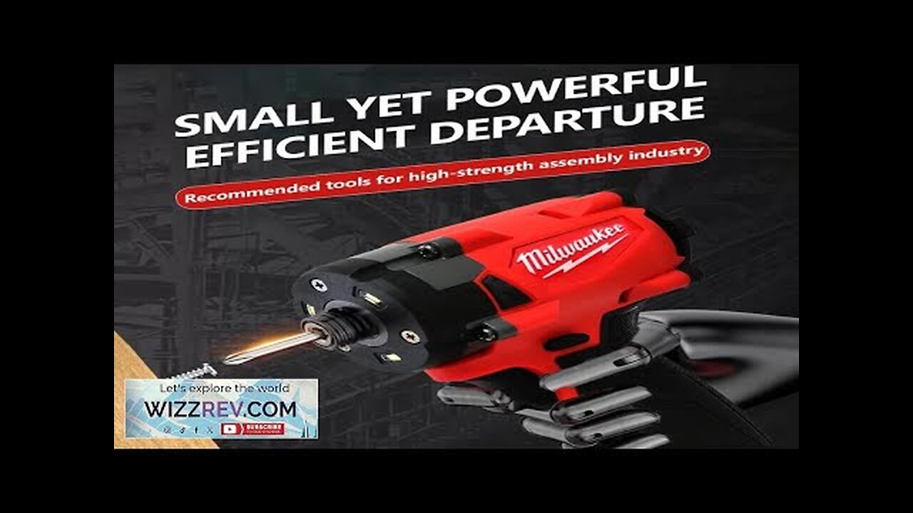 Milwaukee 18V Brushless Impact Driver 300NM Motor Cordless Rechargeable Lithium battery 1/2 Review