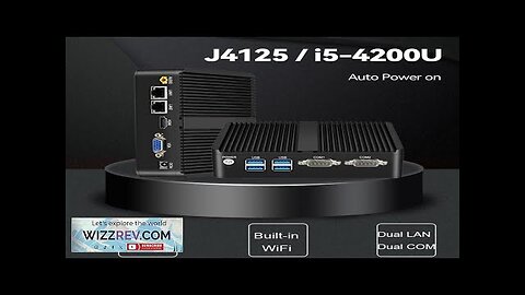 Fanless Industrial Mini PC Celeron J4125 Windows 10 Pro HTPC Dual LAN Review