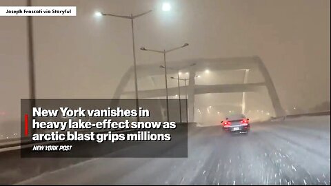 NEW YORK VANISHES IN HEAVY LAKE-EFFECT SNOW AS ARCTIC BLAST GRIPS MILLIONS 😲