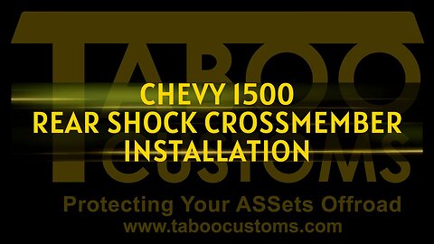 07-14 Chevy/GMC 1500 Rear Shock Crossmember Replacement