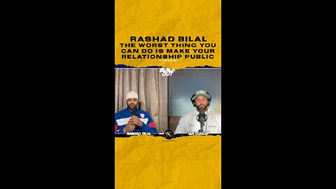 @rashadbilal The worst thing you can do is make your relationship public.