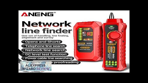 ANENG Network Cable Tracker M469A Networking Analyzer RJ45 RJ11 Telephone Line Network Review