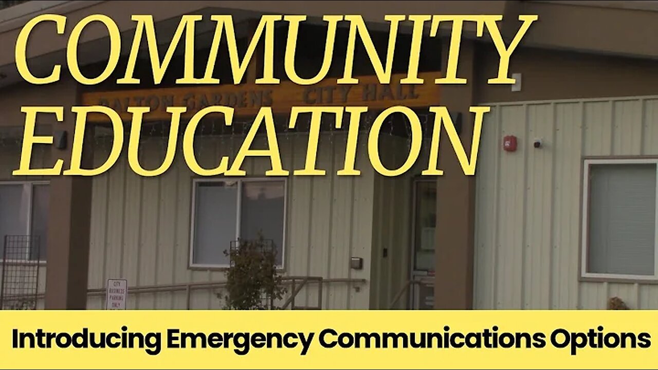 Community Education - Covering a Spontaneous Opportunity